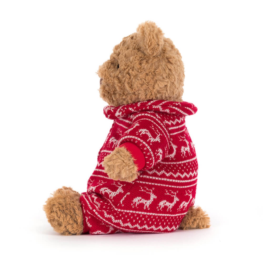 Alternative view of Bartholomew Bear Winter Pyjamas