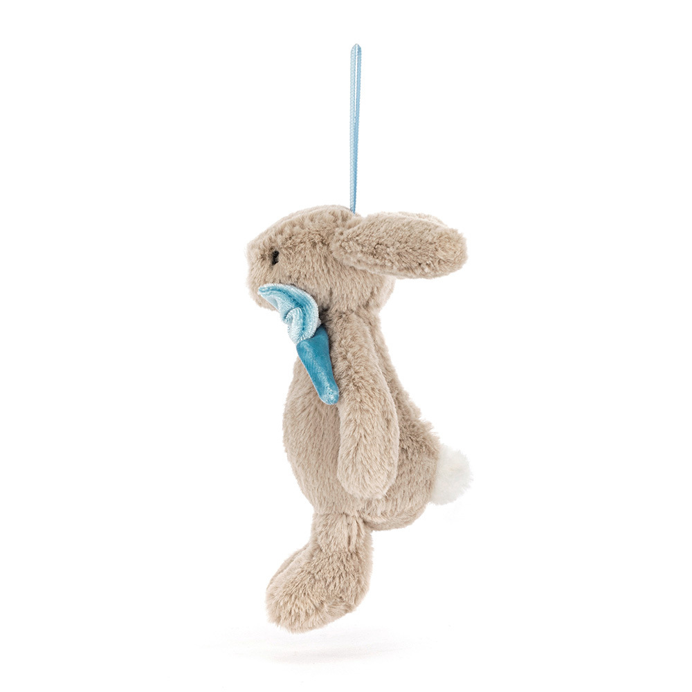 Alternative view of Bashful Beige Bunny Decoration