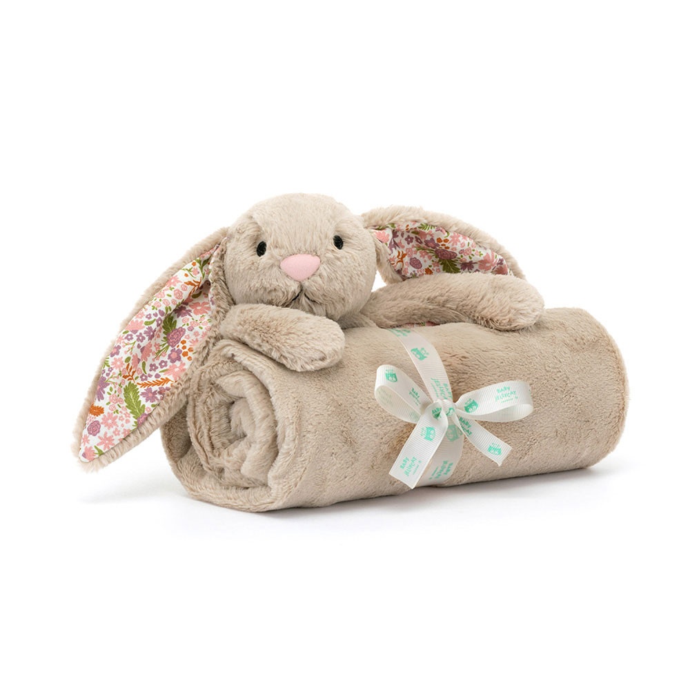 Blossom Beige Bunny 'Petal' Blankie
