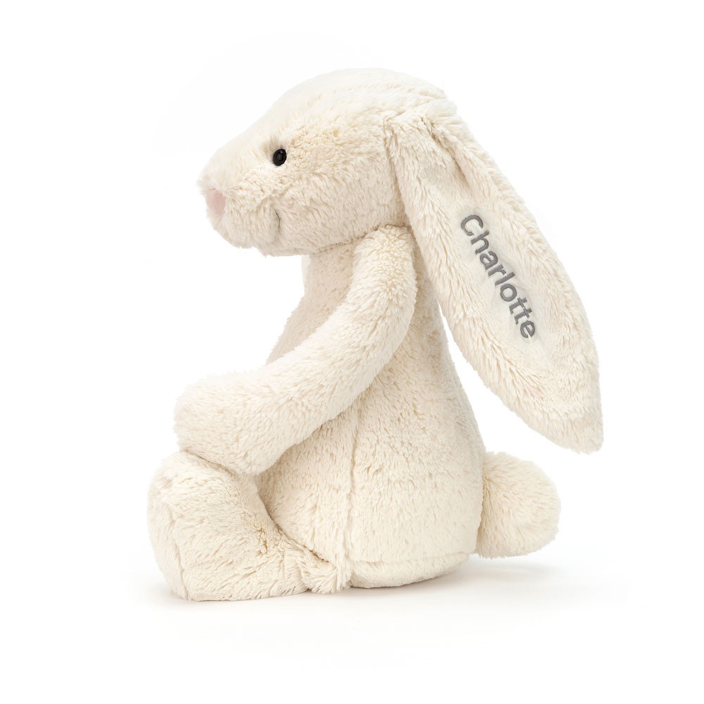 Alternative view of Personalised Bashful Cream Bunny Huge
