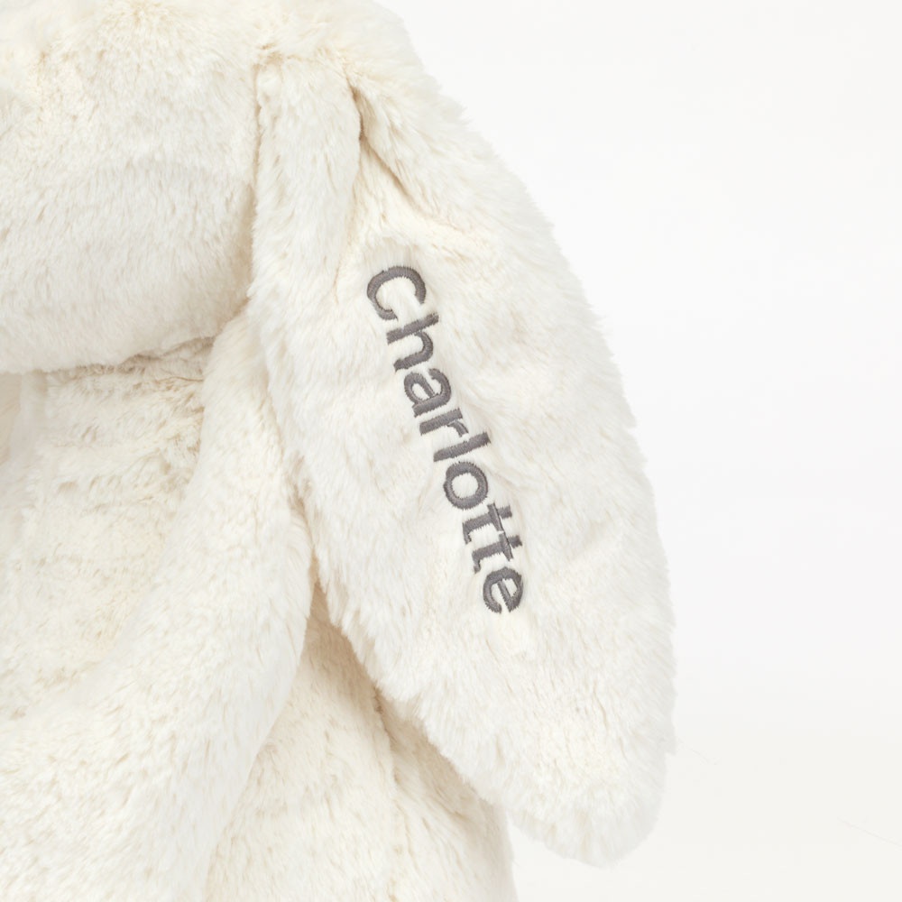 Personalised Bashful Cream Bunny Huge - Image 3