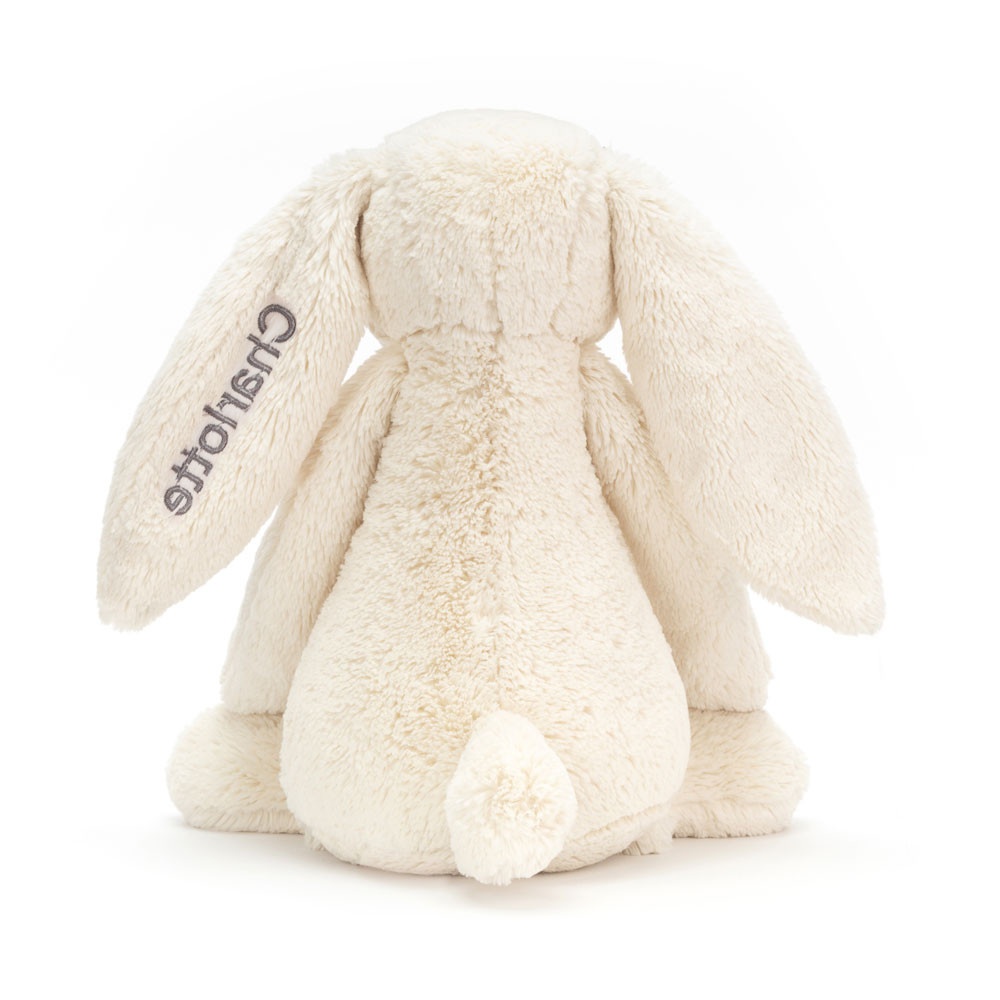 Personalised Bashful Cream Bunny Huge - Image 4