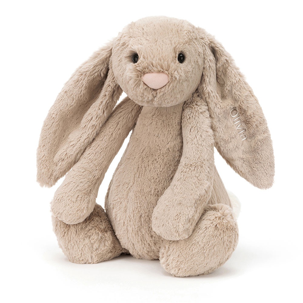 Personalised Bashful Beige Bunny Huge
