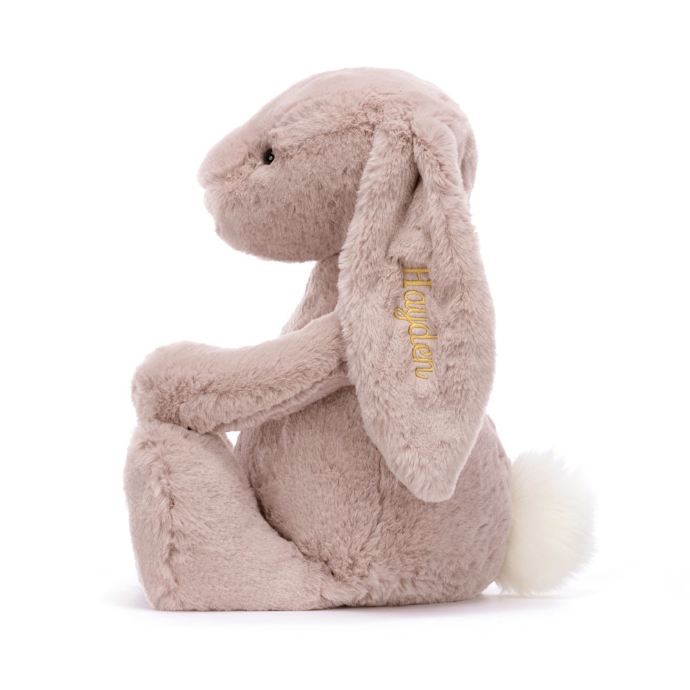 Alternative view of Personalised Bashful Luxe Bunny Rosa Huge