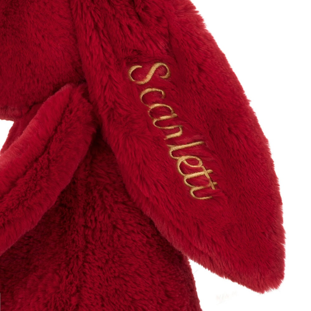 Alternative view of Personalised Bashful Luxe Bunny Scarlett Huge