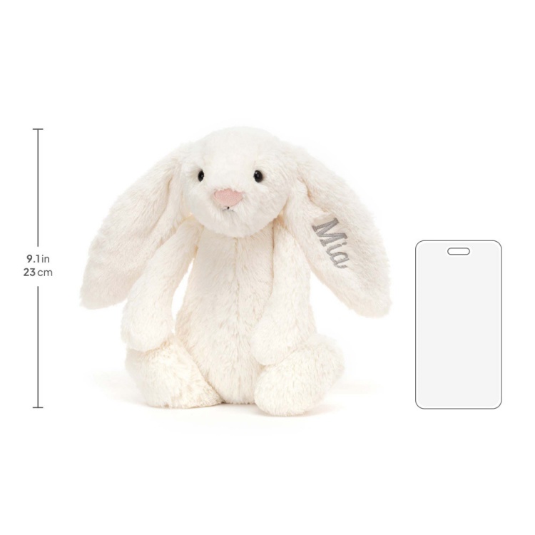 Personalised Bashful Cream Bunny Medium - Image 6