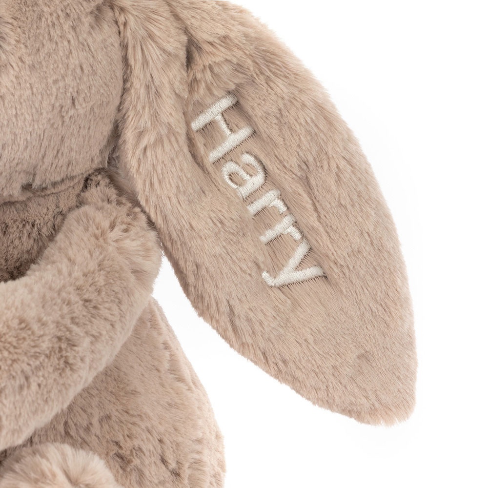 Alternative view of Personalised Bashful Beige Bunny 'Birthday'