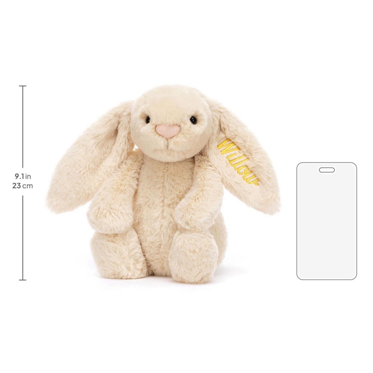 Personalised Bashful Luxe Bunny Willow Medium - Image 6