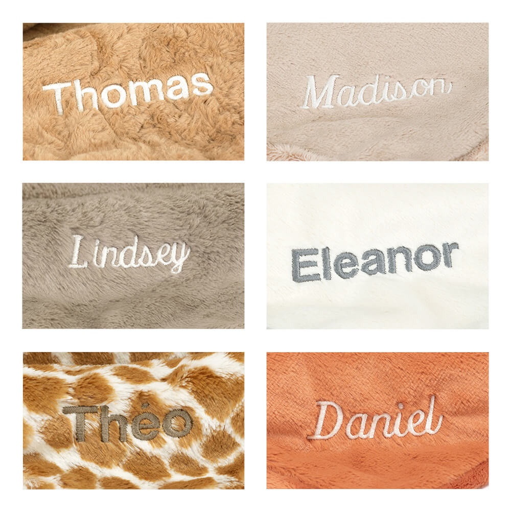 Personalised Bashful Giraffe Blankie - Image 4