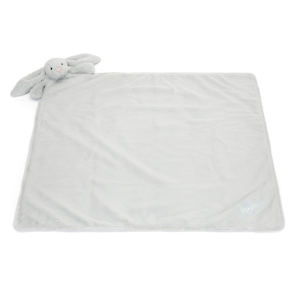 Personalised Bashful Silver Bunny Blankie - Image 3