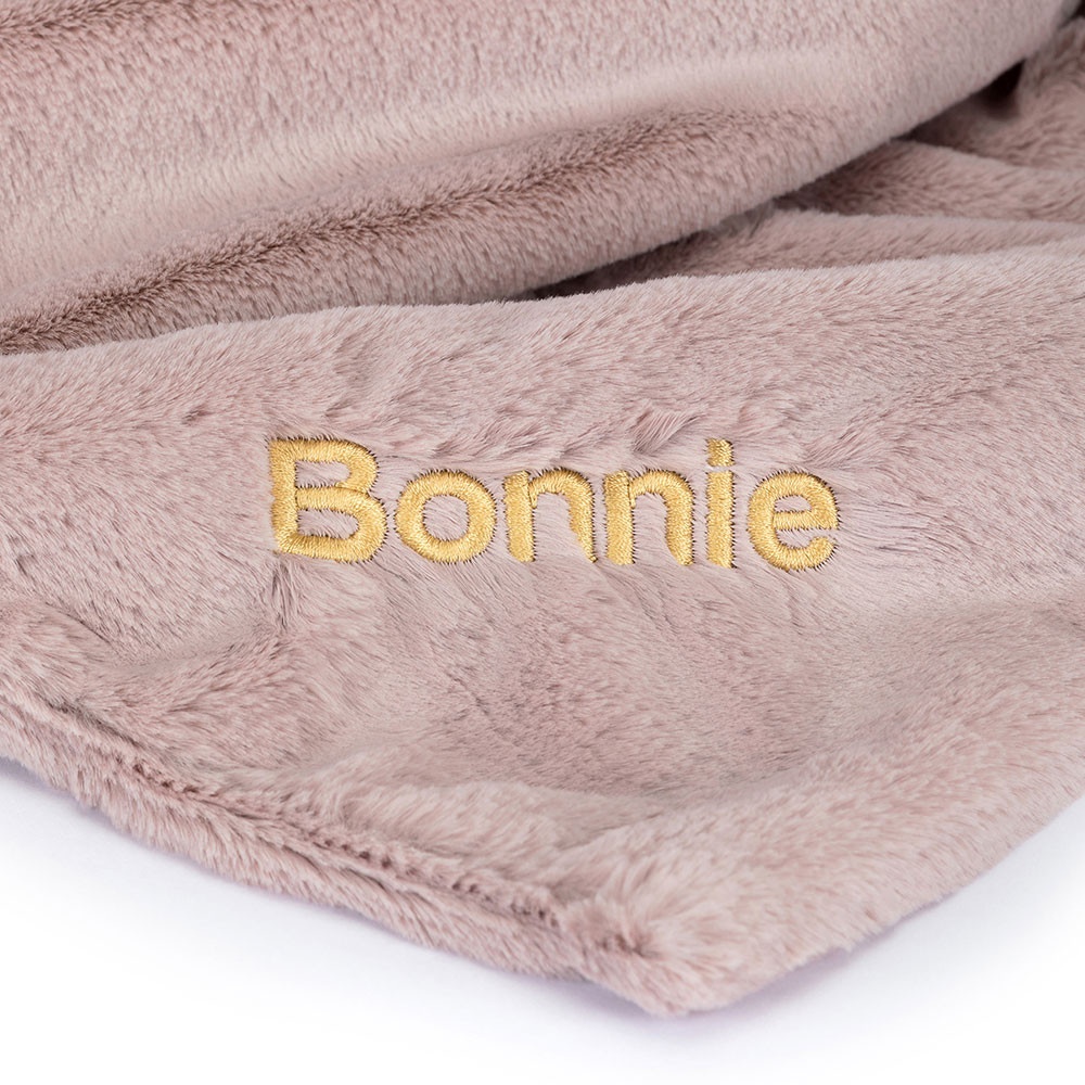 Alternative view of Personalised Bashful Luxe Bunny Rosa Blankie