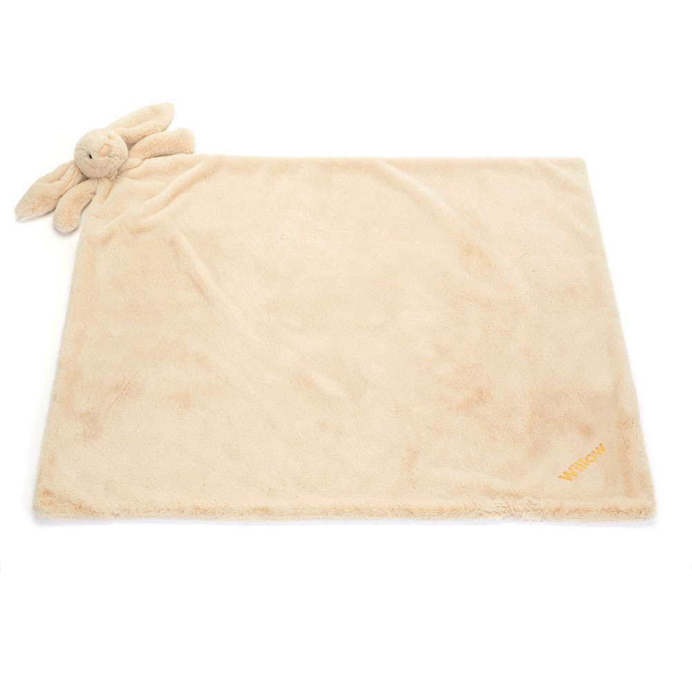 Personalised Bashful Luxe Bunny Willow Blankie - Image 3