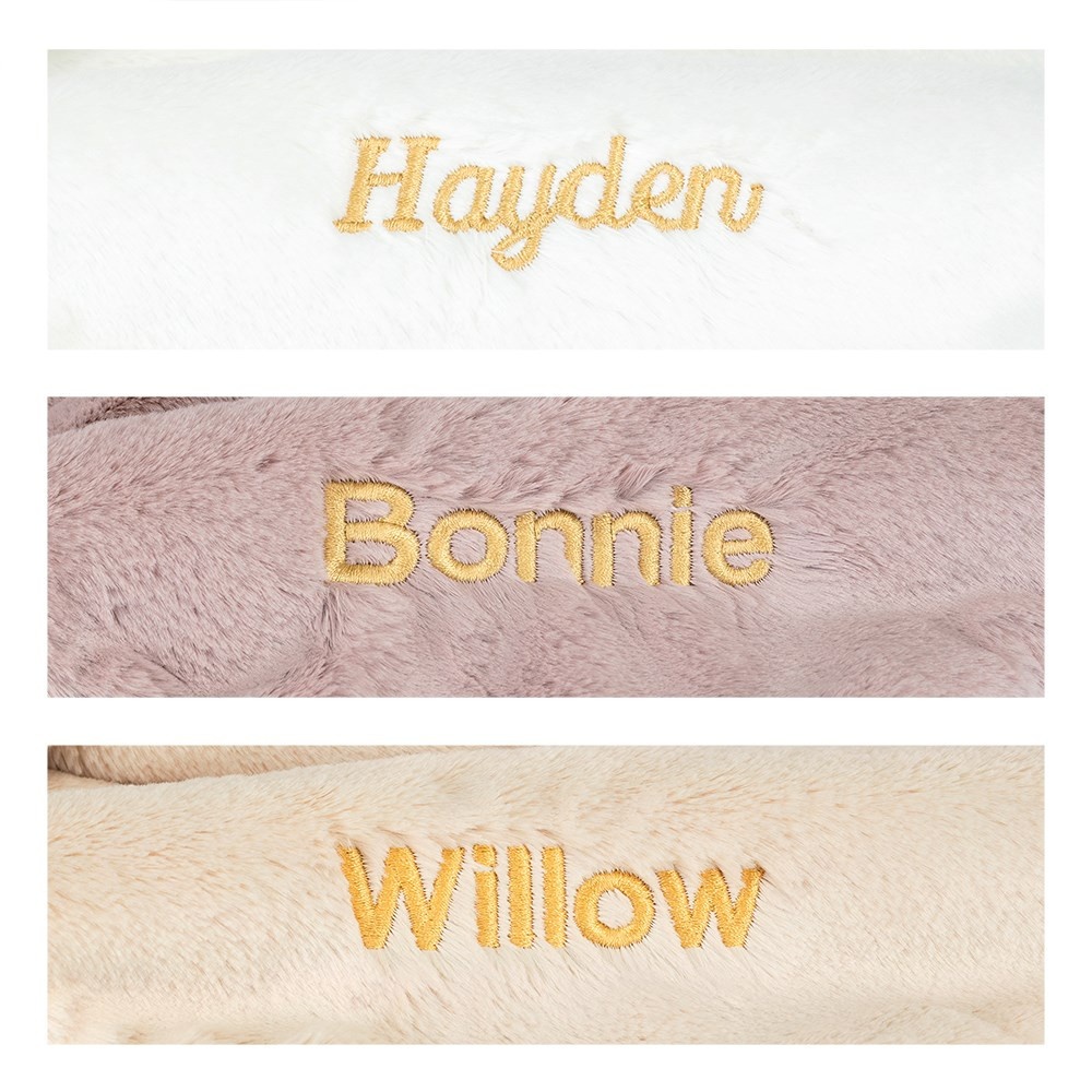 Personalised Bashful Luxe Bunny Willow Blankie - Image 4