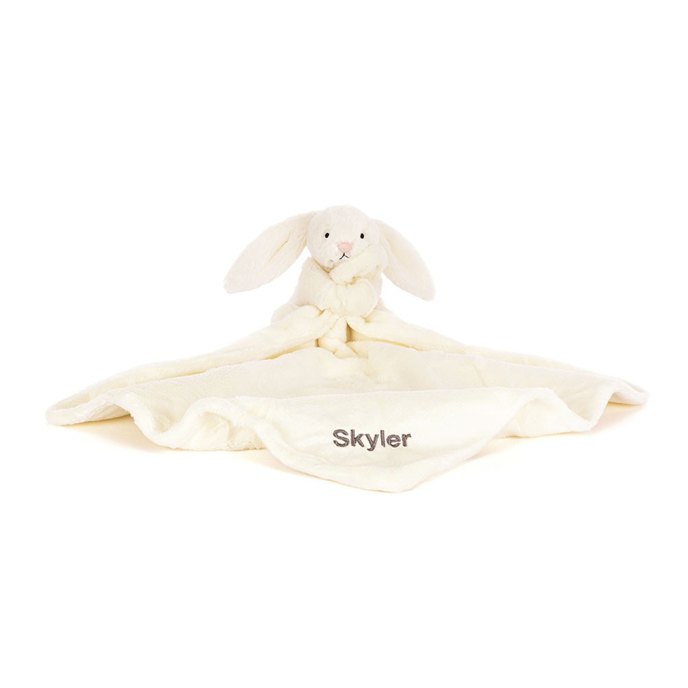 Personalised Bashful Cream Bunny Soother