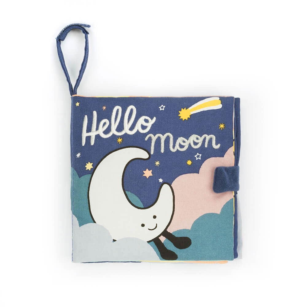 Alternative view of Hello Moon Fabric Book and Amuseables Moon Medium