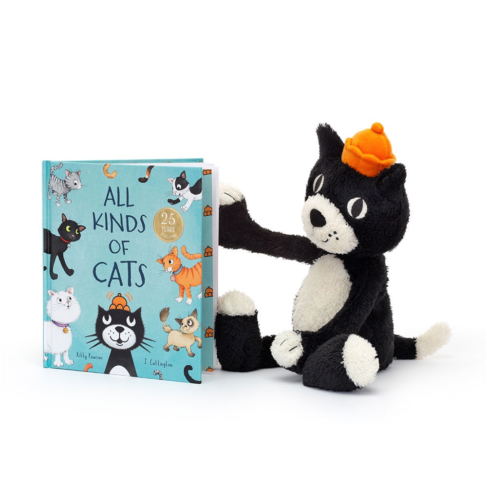 All Kinds of Cats Book and Jellycats Jack Medium