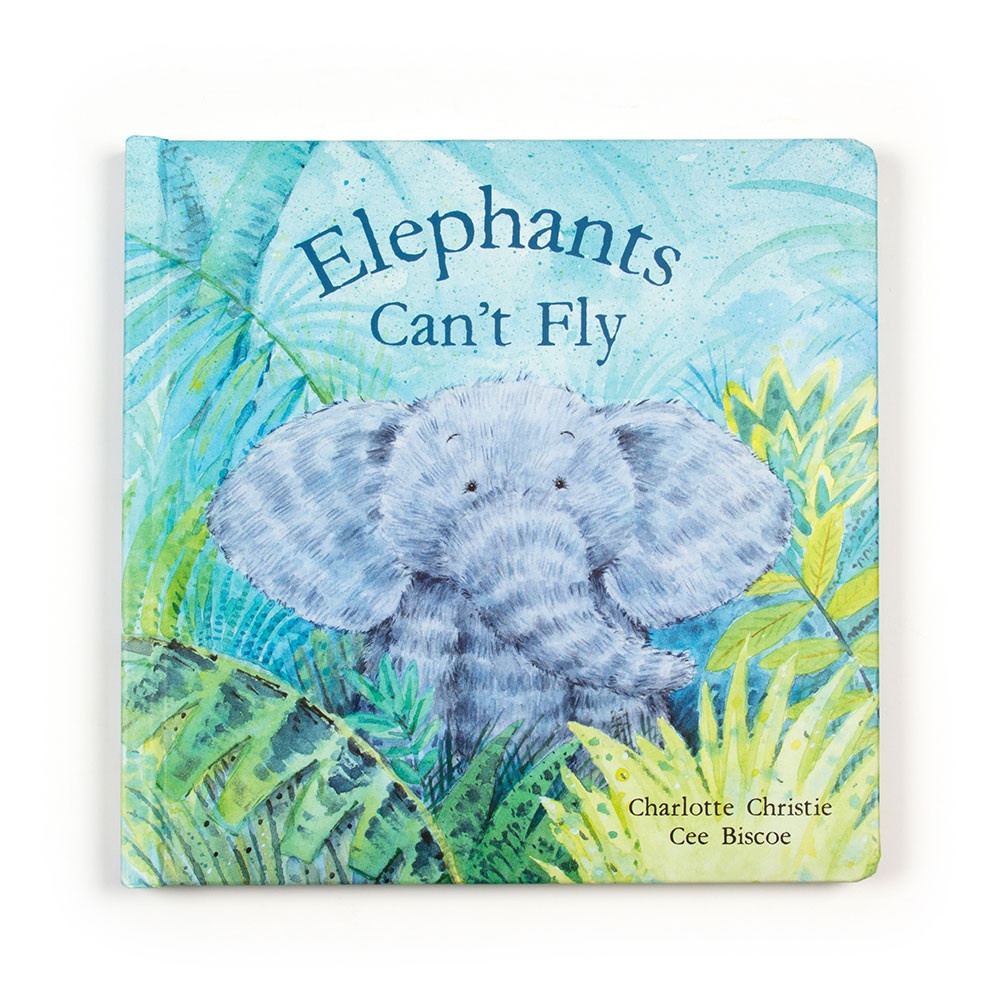 Alternative view of Elephants Can't Fly Book and Fuddlewuddle Elephant Medium