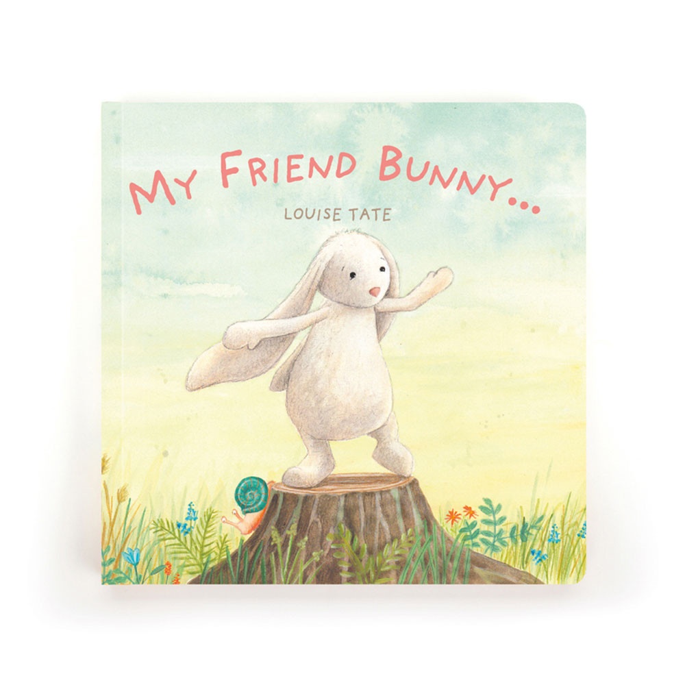 Alternative view of My Friend Bunny Book and Bashful Beige Bunny Medium
